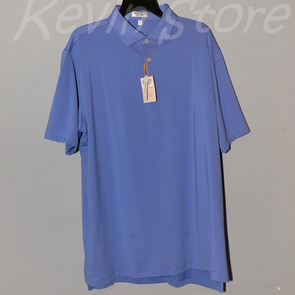 Peter Millar Crown Sport Men's Solid Performance Jersey Polo